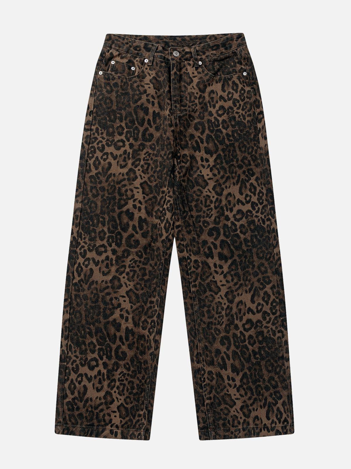 Vintage Century Leopard Print Jeans