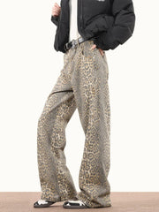 Vintage Century Leopard Print Jeans