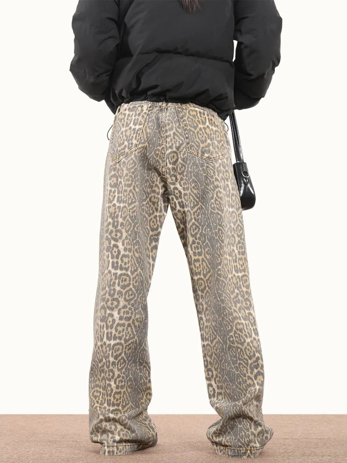 Vintage Century Leopard Print Jeans