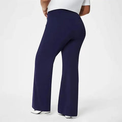 Women's Plus Size High Stretch High-Waist Wide-Leg Pants