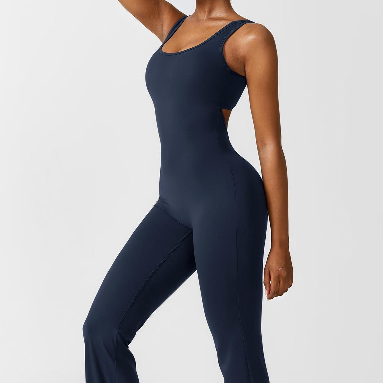 Amplify Sensuality Flare Scrunch Jumpsuit