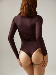 Comfort Mock Neck Long Sleeve Bodysuit