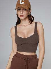 Contour Low Neckline Crop Tank