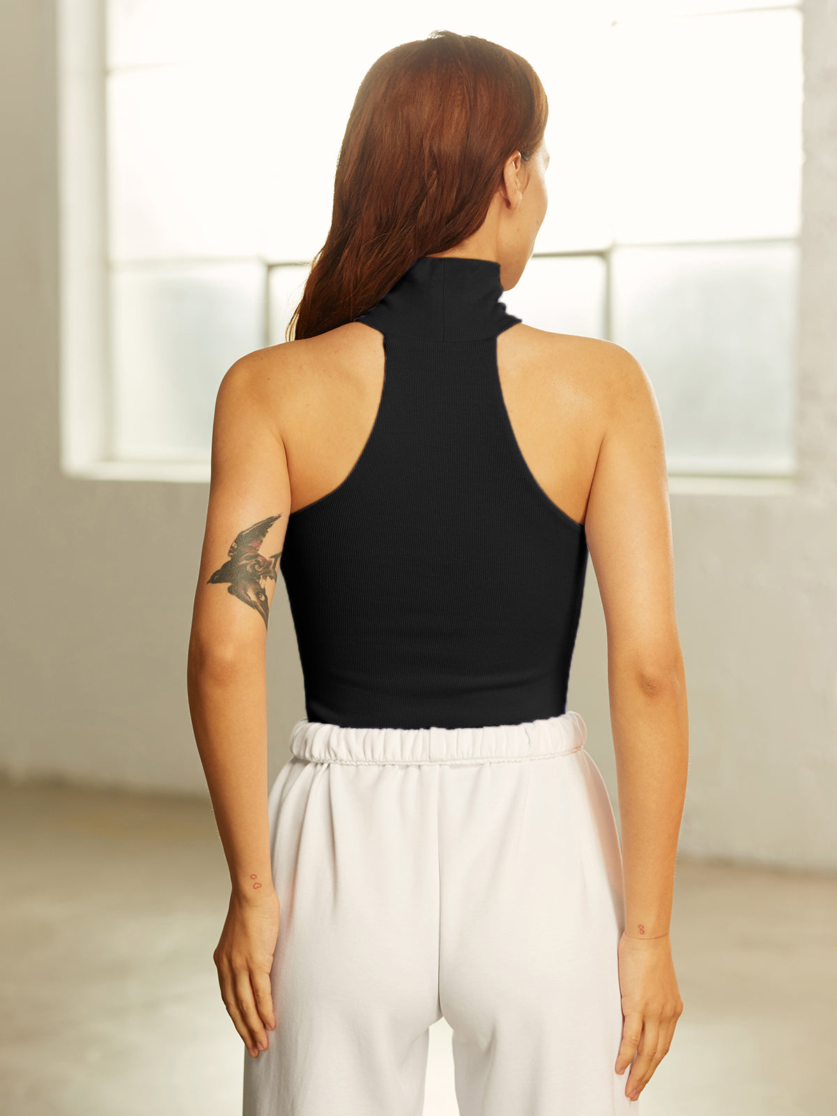 Mockneck Racerback Tank Top