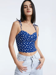 Petals Cropped Tank Top