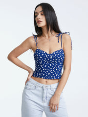 Petals Cropped Tank Top