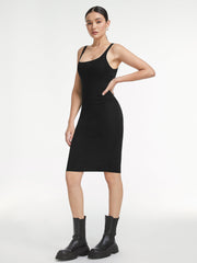 Square Neck Ultra Stretch Bodycon Dress