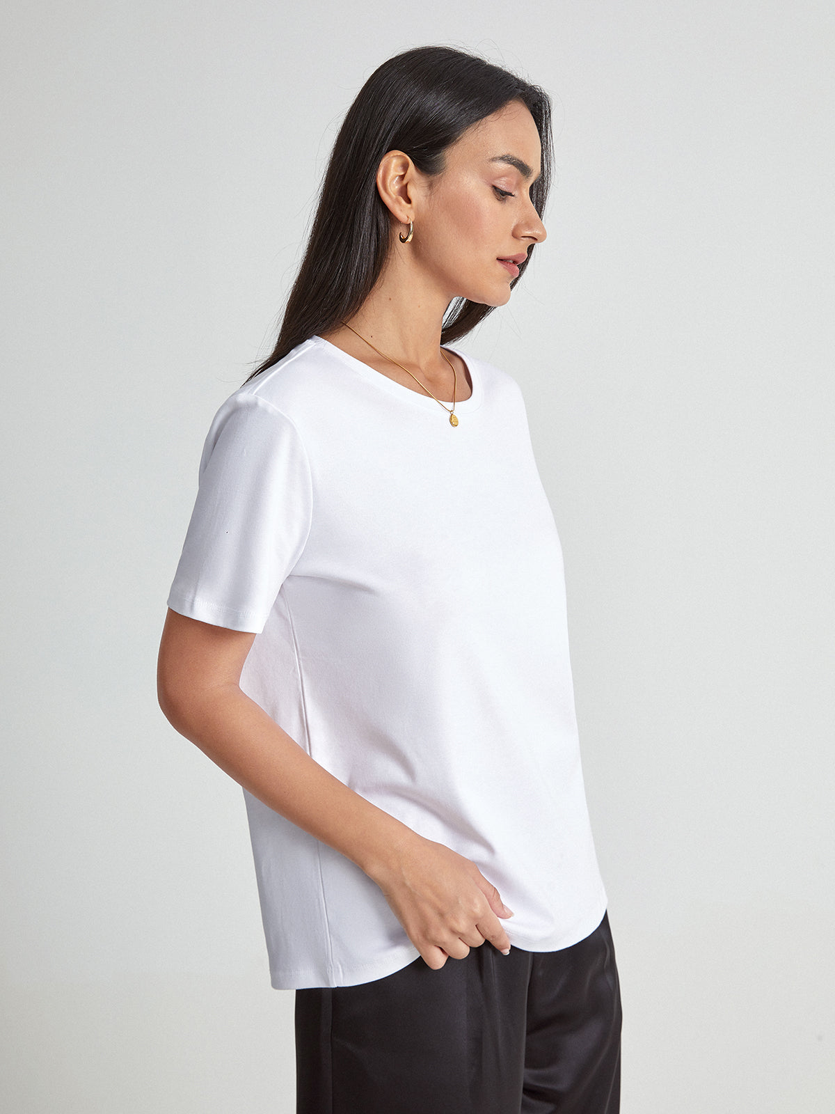 Everyday Solid Colored Cotton T-Shirt