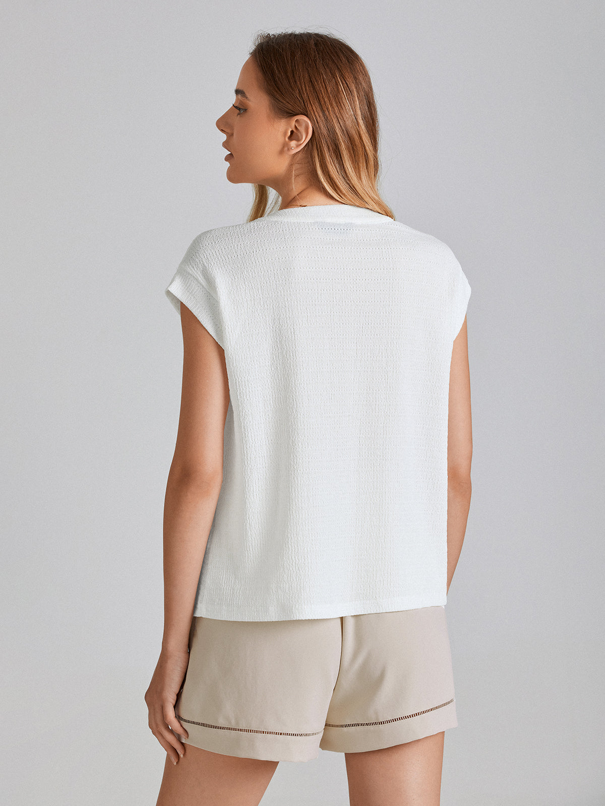 Relaxed Fit Cap Shoulder T-Shirt