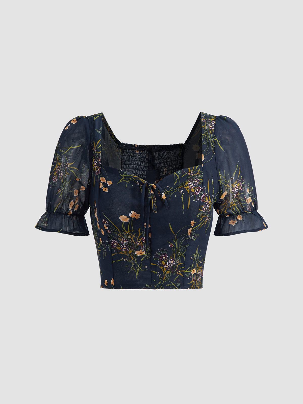 Floralia Fantasy Square Neck Top