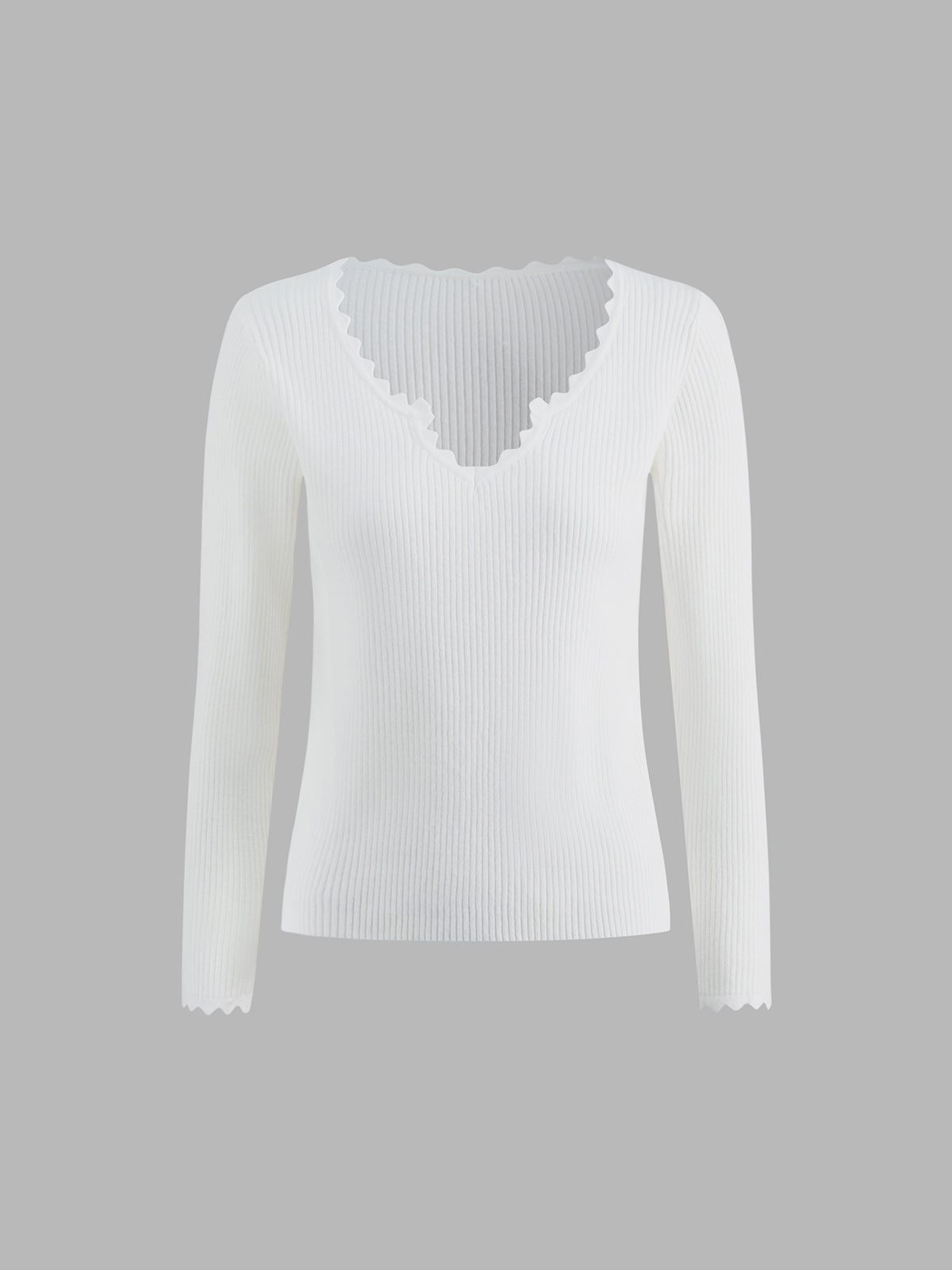 Seraphim Long Sleeve Ribbed Sweater