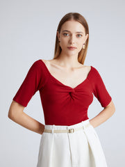 Rouge In Love Jersey Twist Top