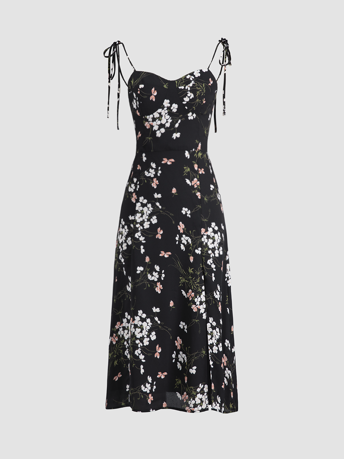 Ornate Floral Strap Dress