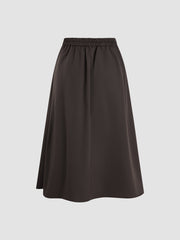 Chocolate Trifle Pleated Skirt