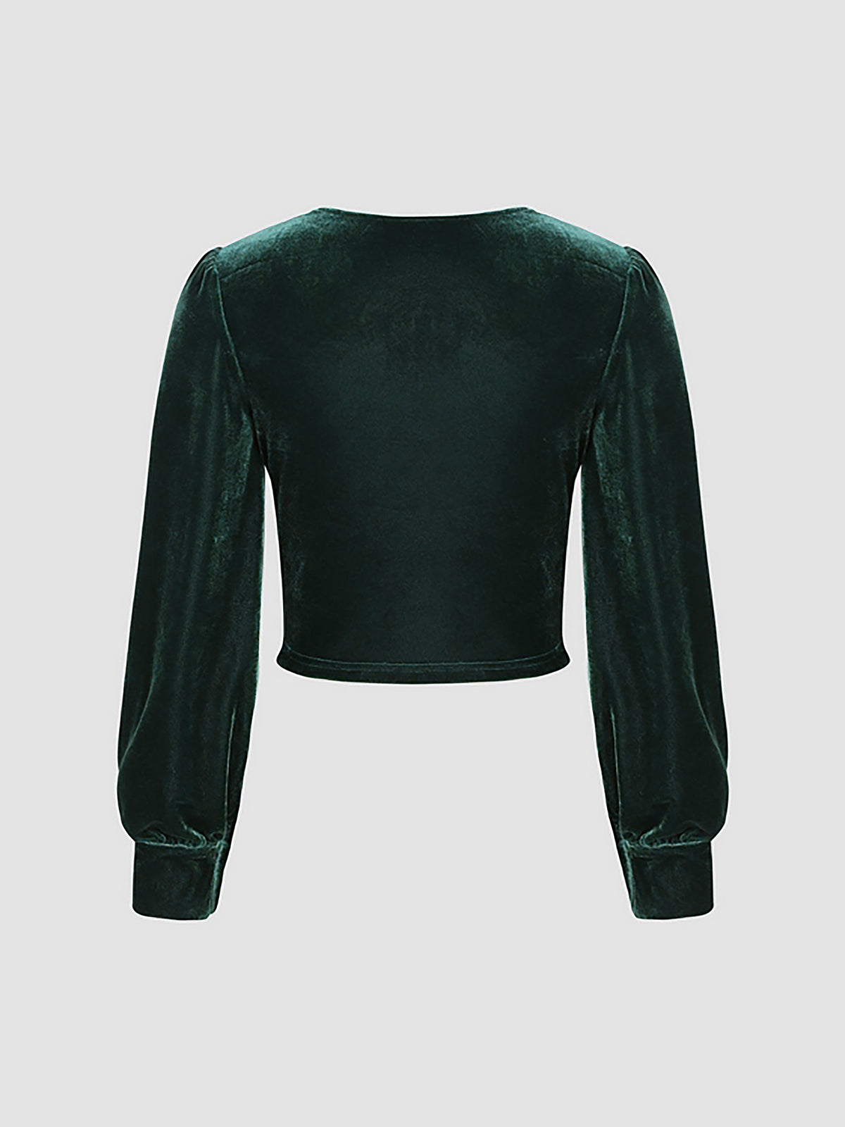 Emerald Green Velvet Blouse