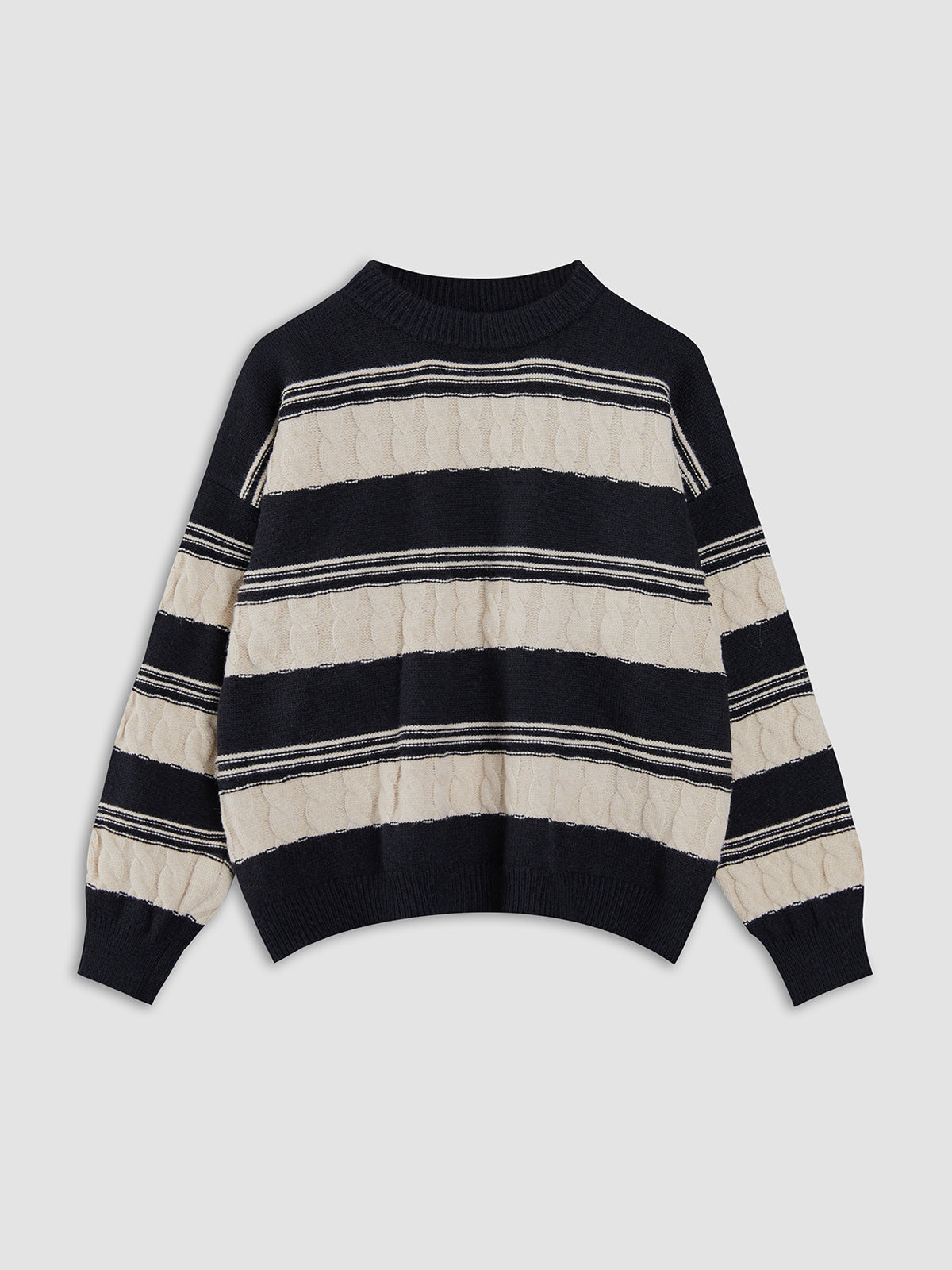 Brunch Day Cable Knit Sweater