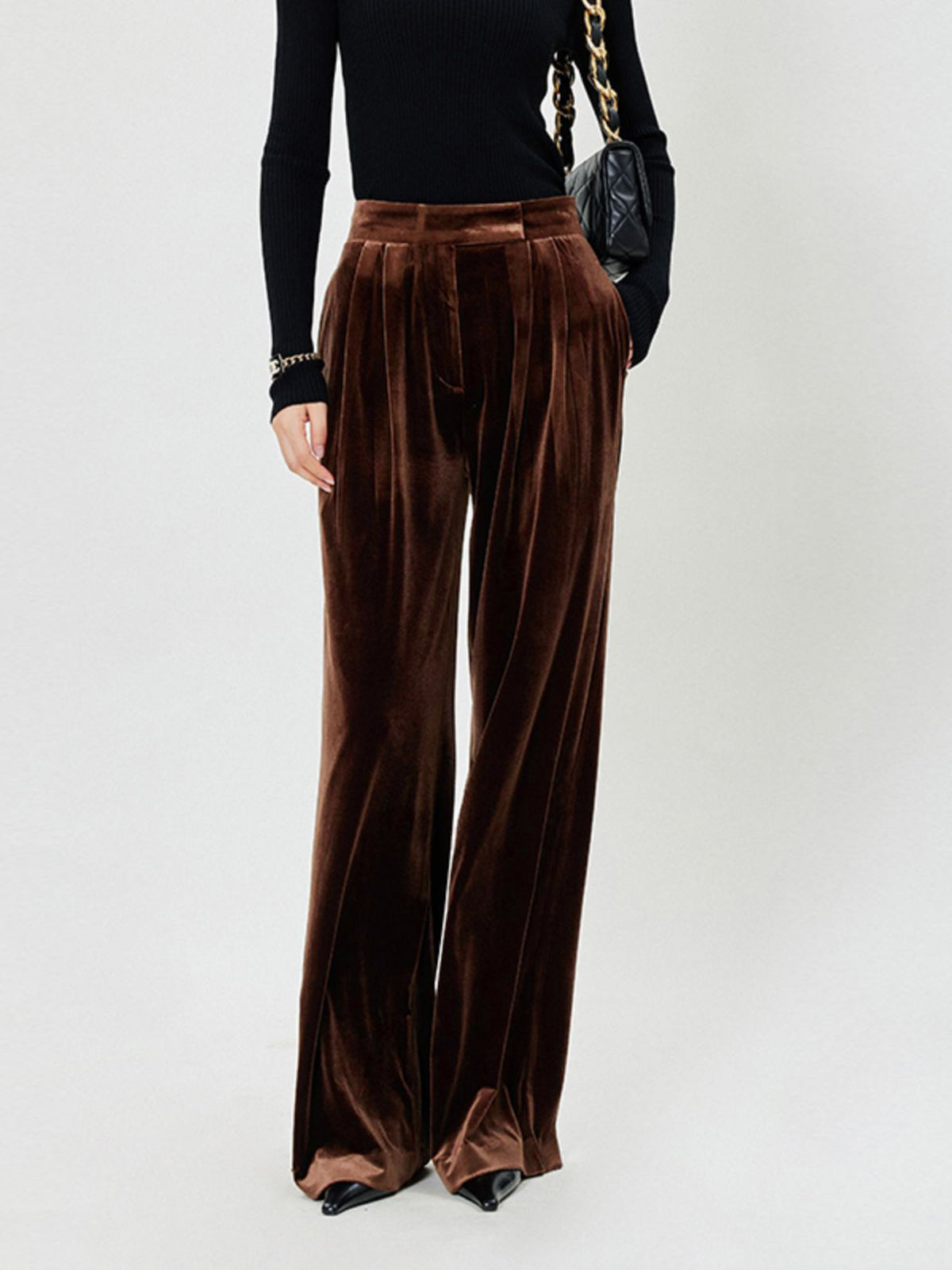 Moving Feast Velvet Wide Leg Pants