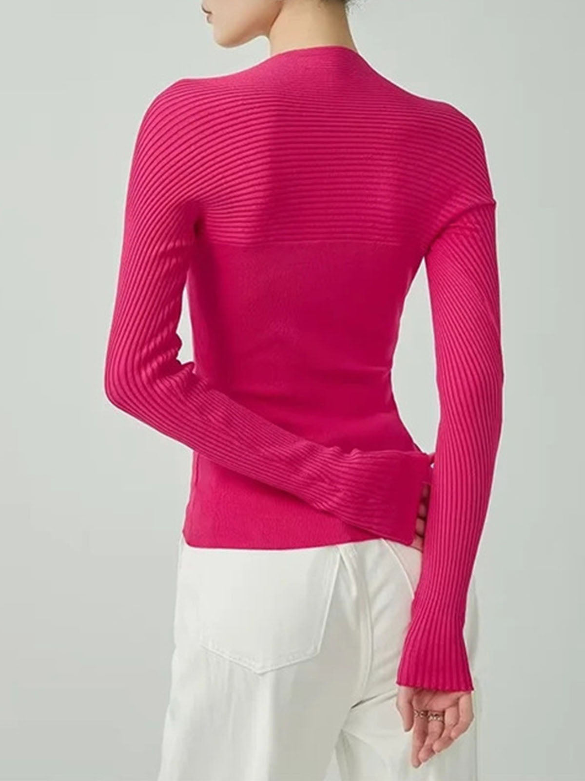 Ribbed Long Sleeve Sweater