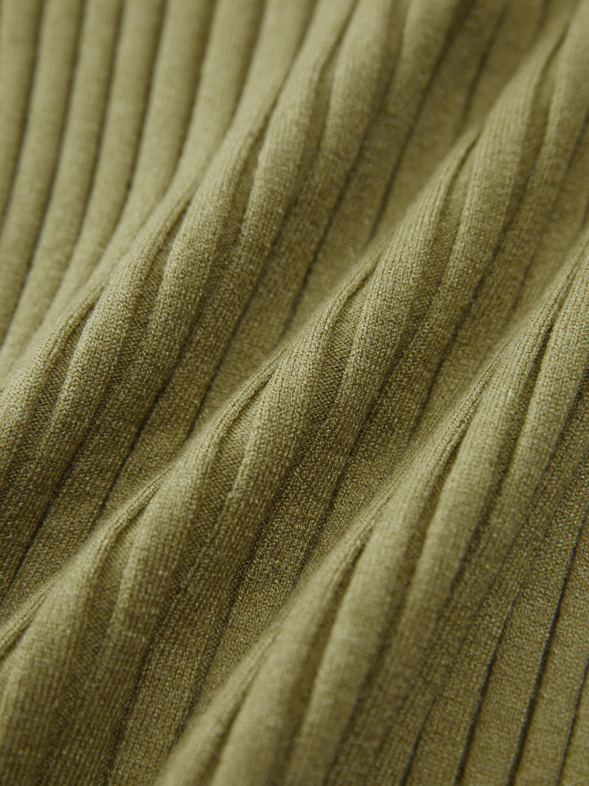 Matcha Cake Ribbed Collared Blouse