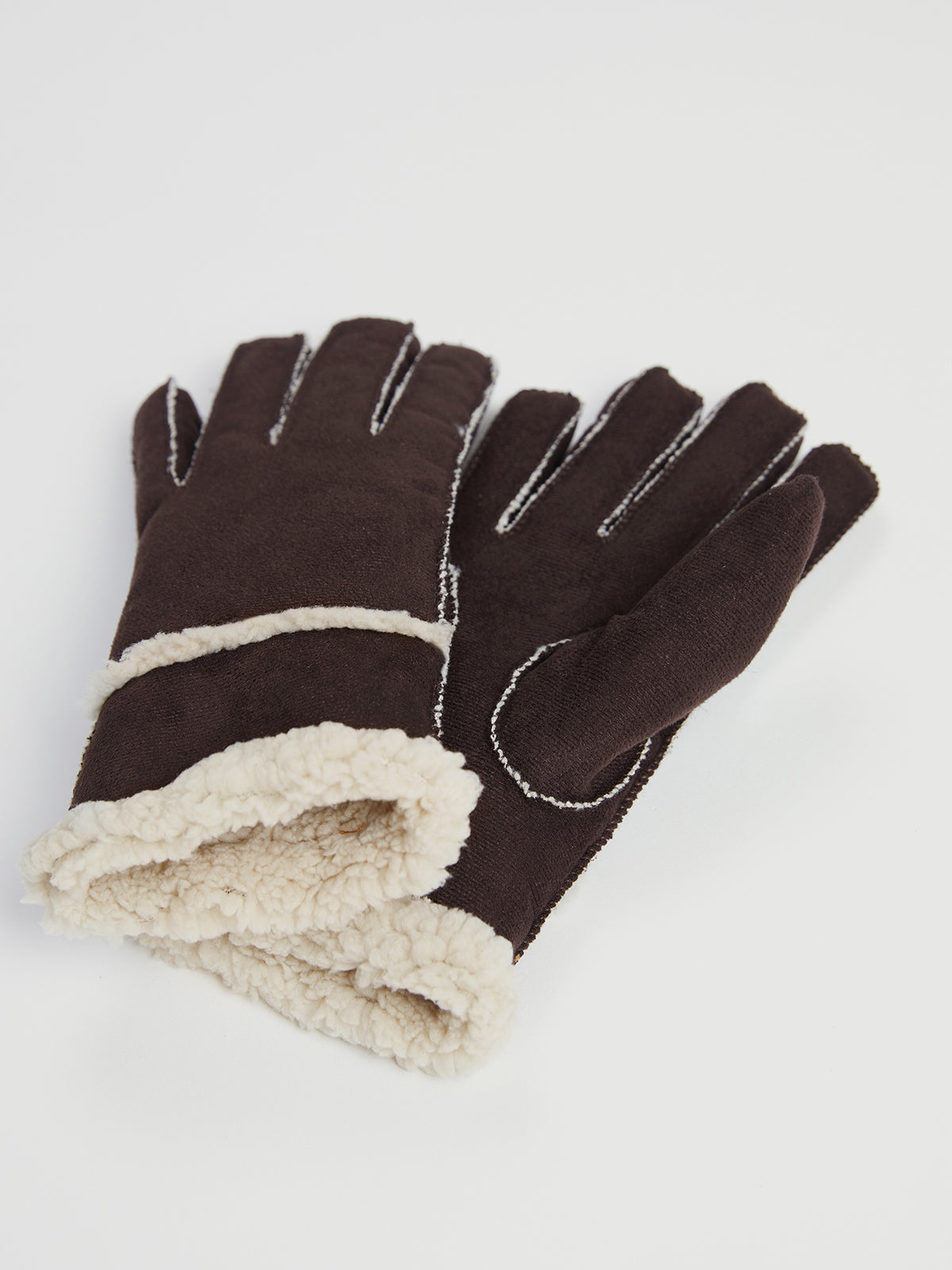 Shearling Leather Gloves