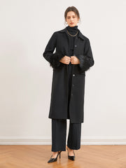 Prudence Fuzzy Wool Coat