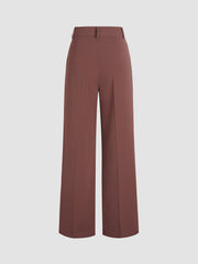 Caramel Slit Flared Leg Pants