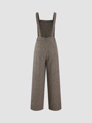 Glen Plaid Jumpsuit