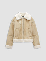 Rancher Rider Shearling Leather Flight Jacket