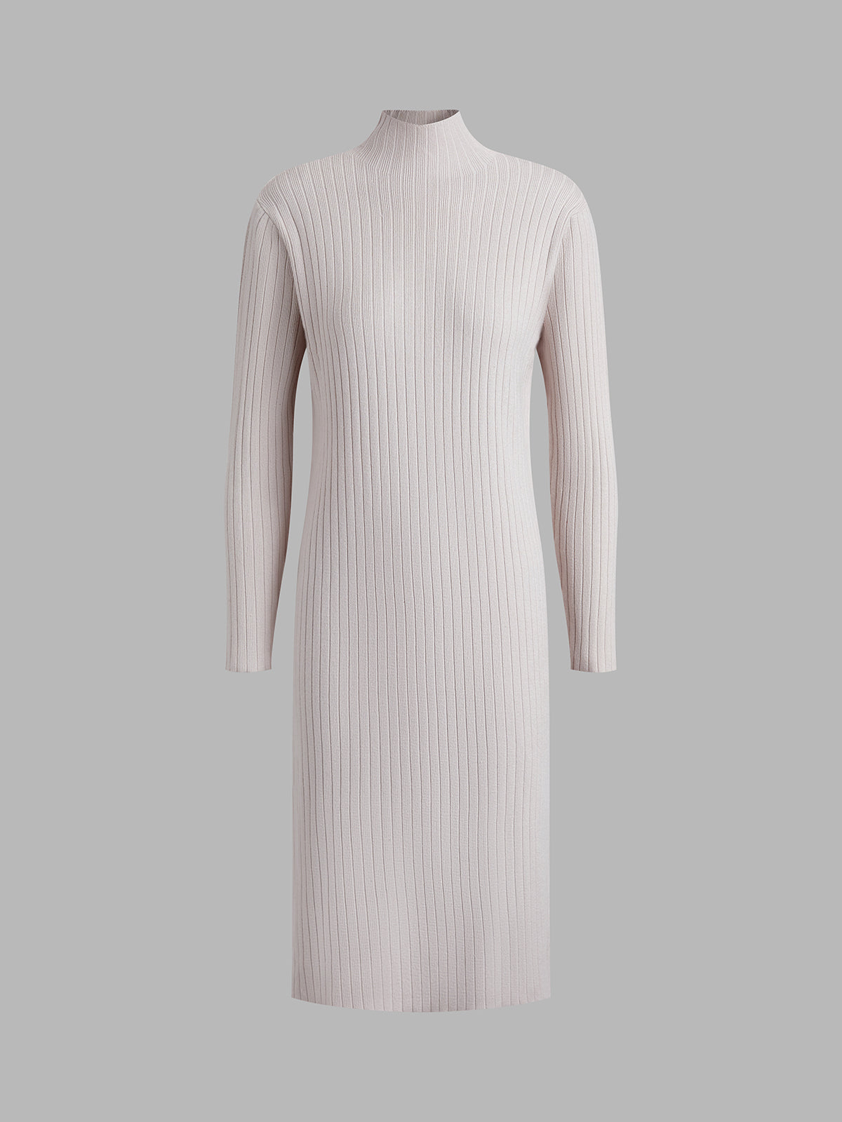 Mockneck Rib Sweater Dress