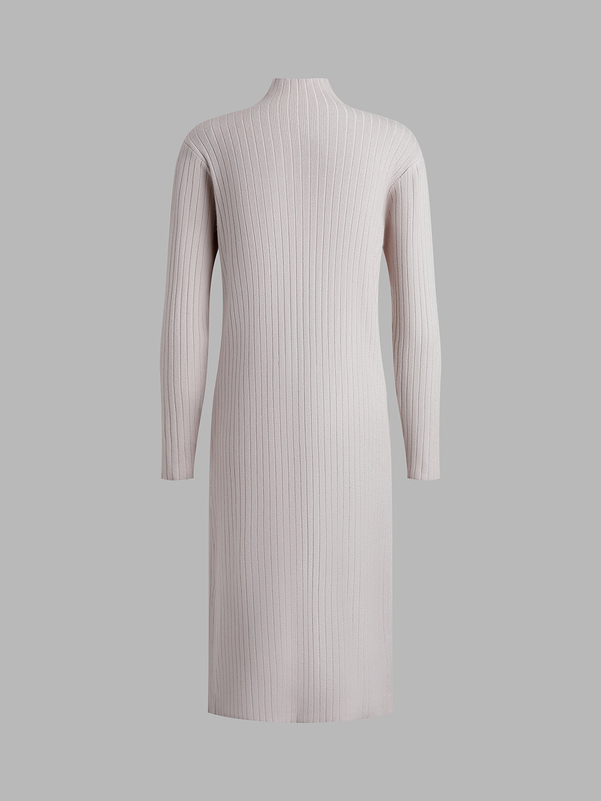 Mockneck Rib Sweater Dress