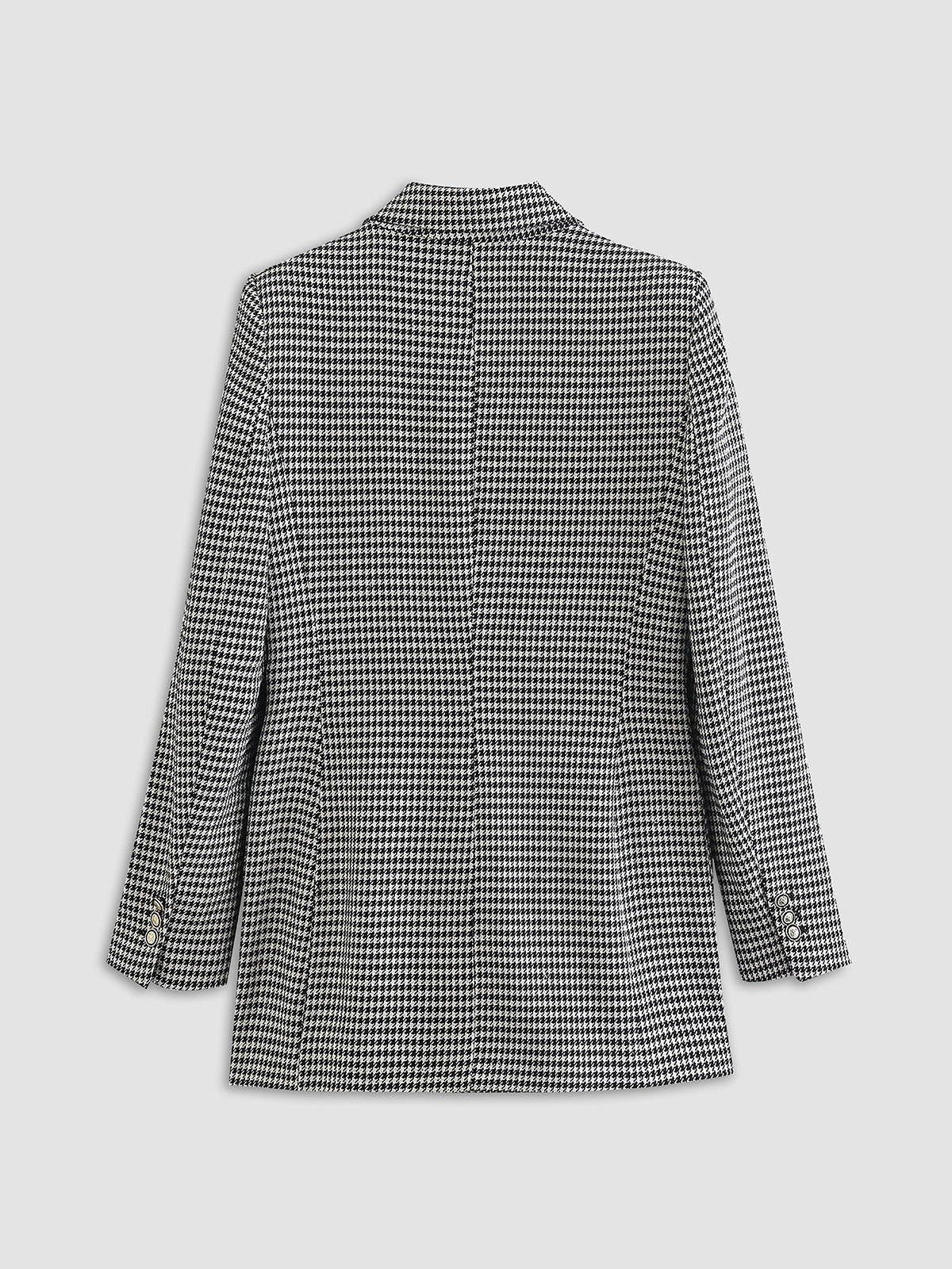 Classic Houndstooth Blazer