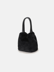 Furry Envelope Clutch Bag