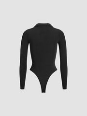 Solid Jersey Collared Bodysuit