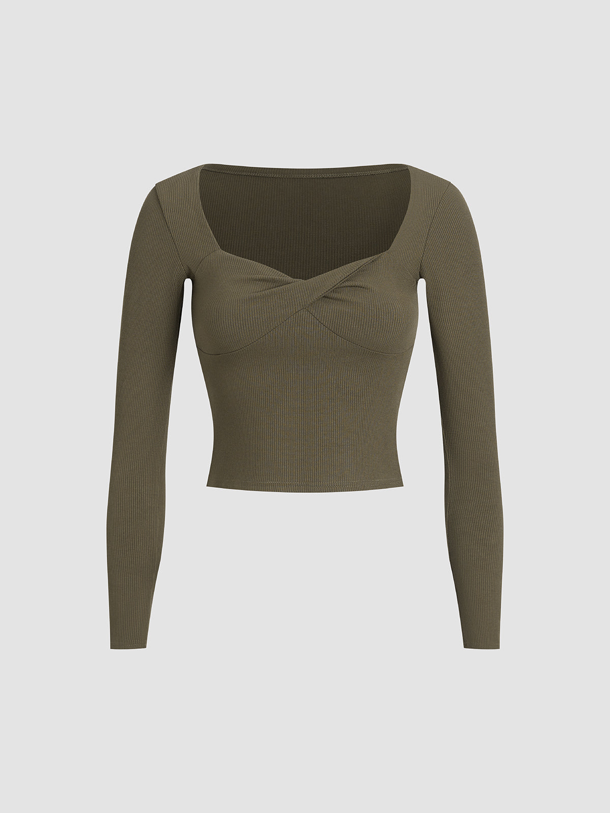 Front Twist Rib Sweater