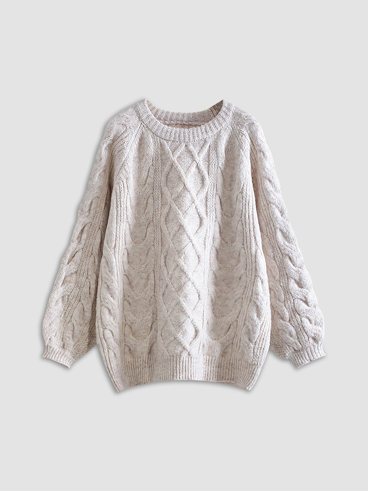 Oversized Cable Knit Sweater