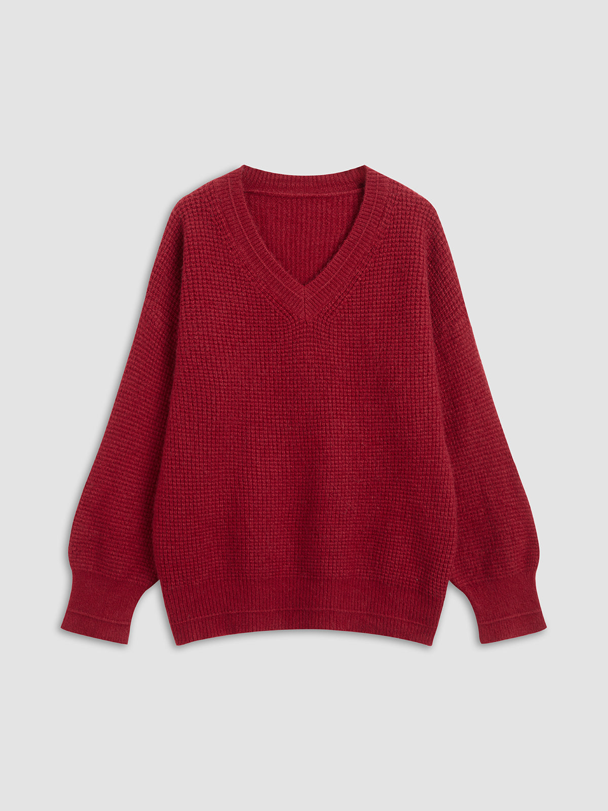 Poinsettia V-Neck Sweater