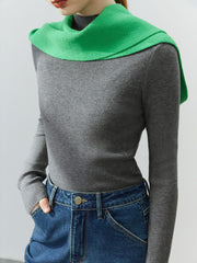 Basic Mock Neck Pullover Sweater