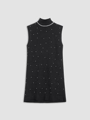 Starry Night Mockneck Sweater Dress