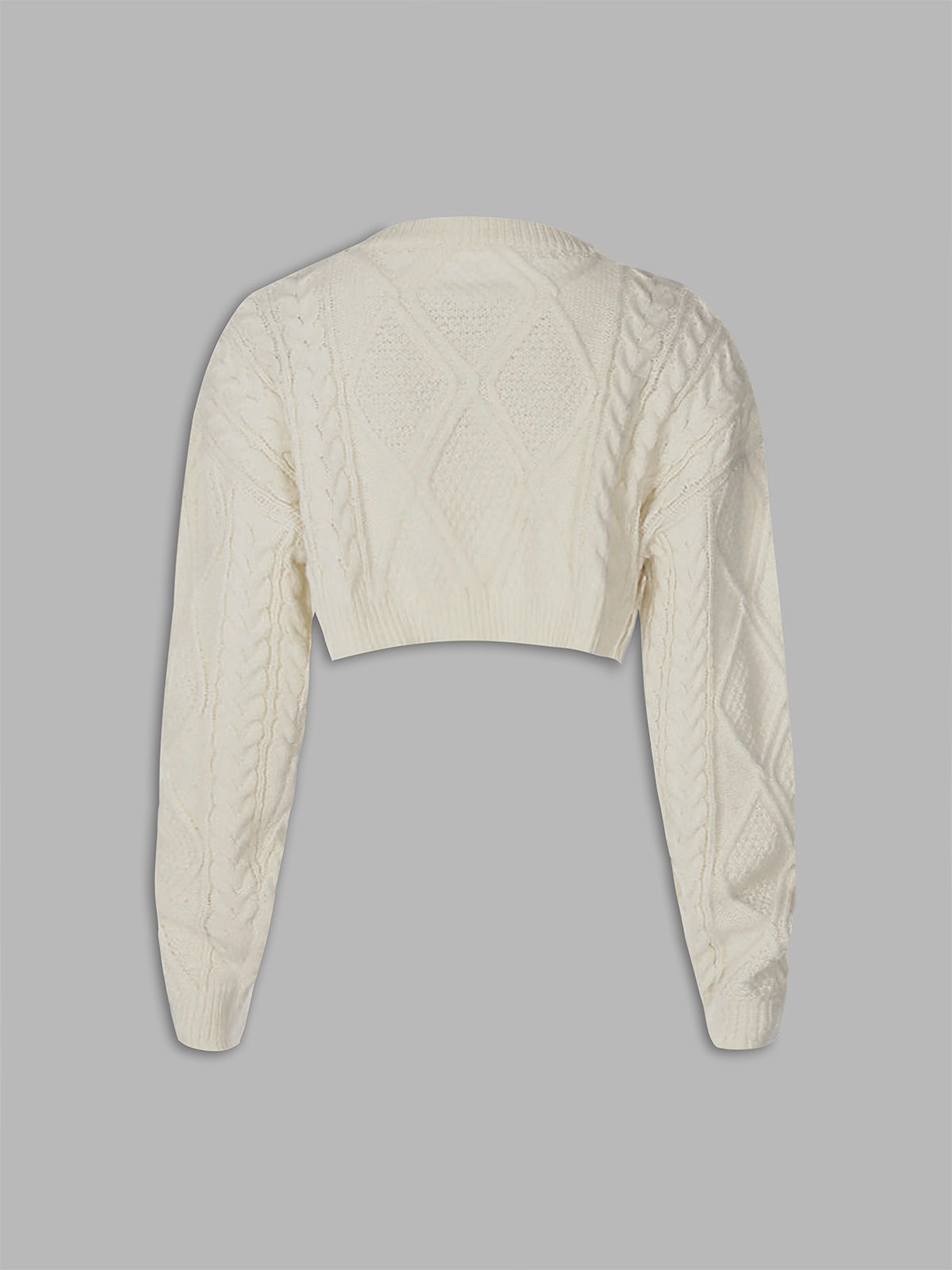 Ascension Cable Knit Cropped Sweater