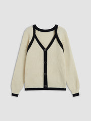 Contrast Crossroads Knit Top