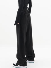 Baggy Solid Wide Leg Pants