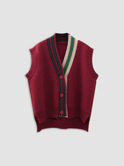 Classic Button Up Sweater Vest