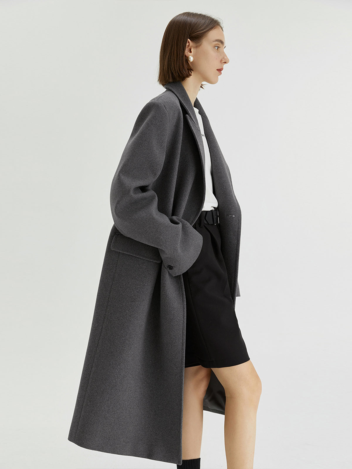 Solid Structured Coat