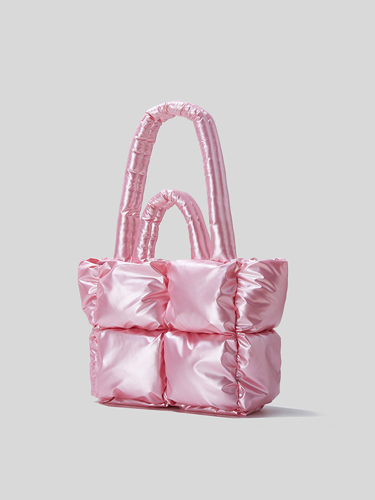 Puffer Metallic Tote Bag