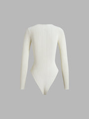 Ivory Glow Textured Bodysuit