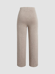 Leisurely Knit Straight Leg Pants