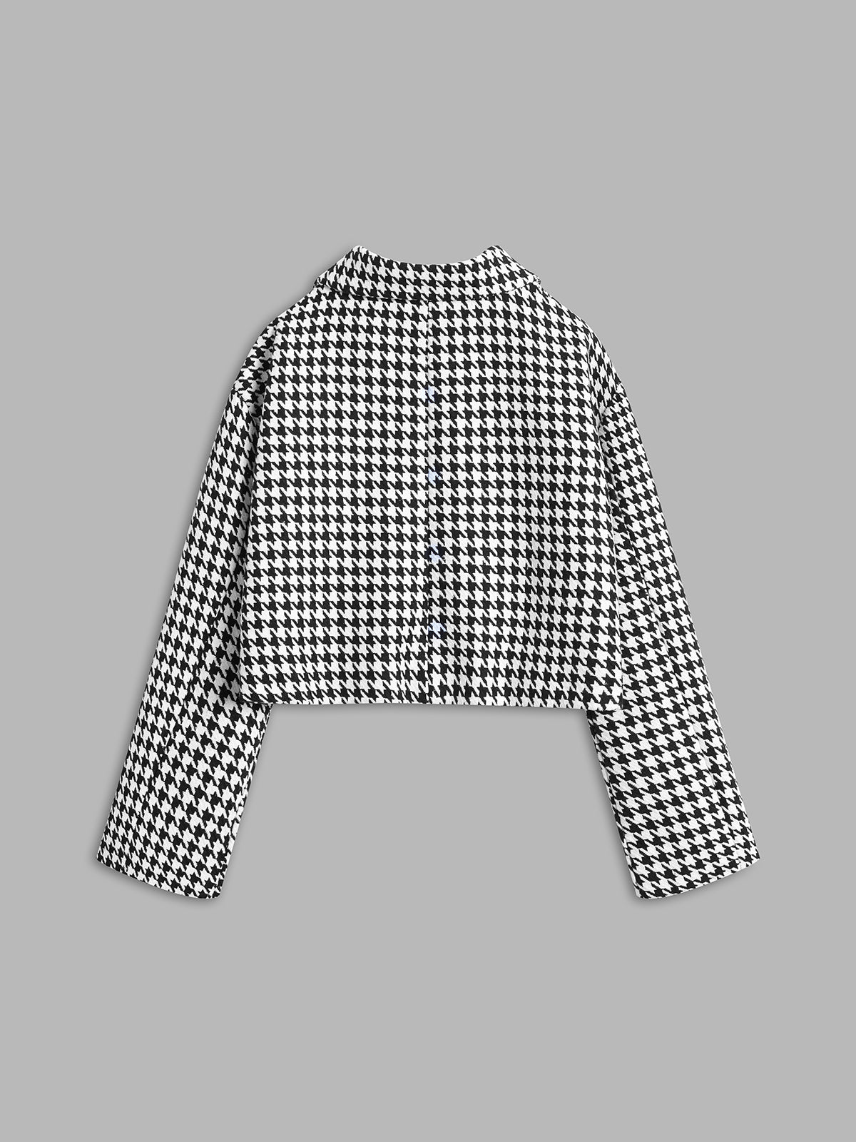 Houndstooth Collared Jacket