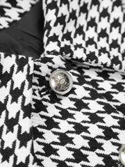 Houndstooth Collared Jacket