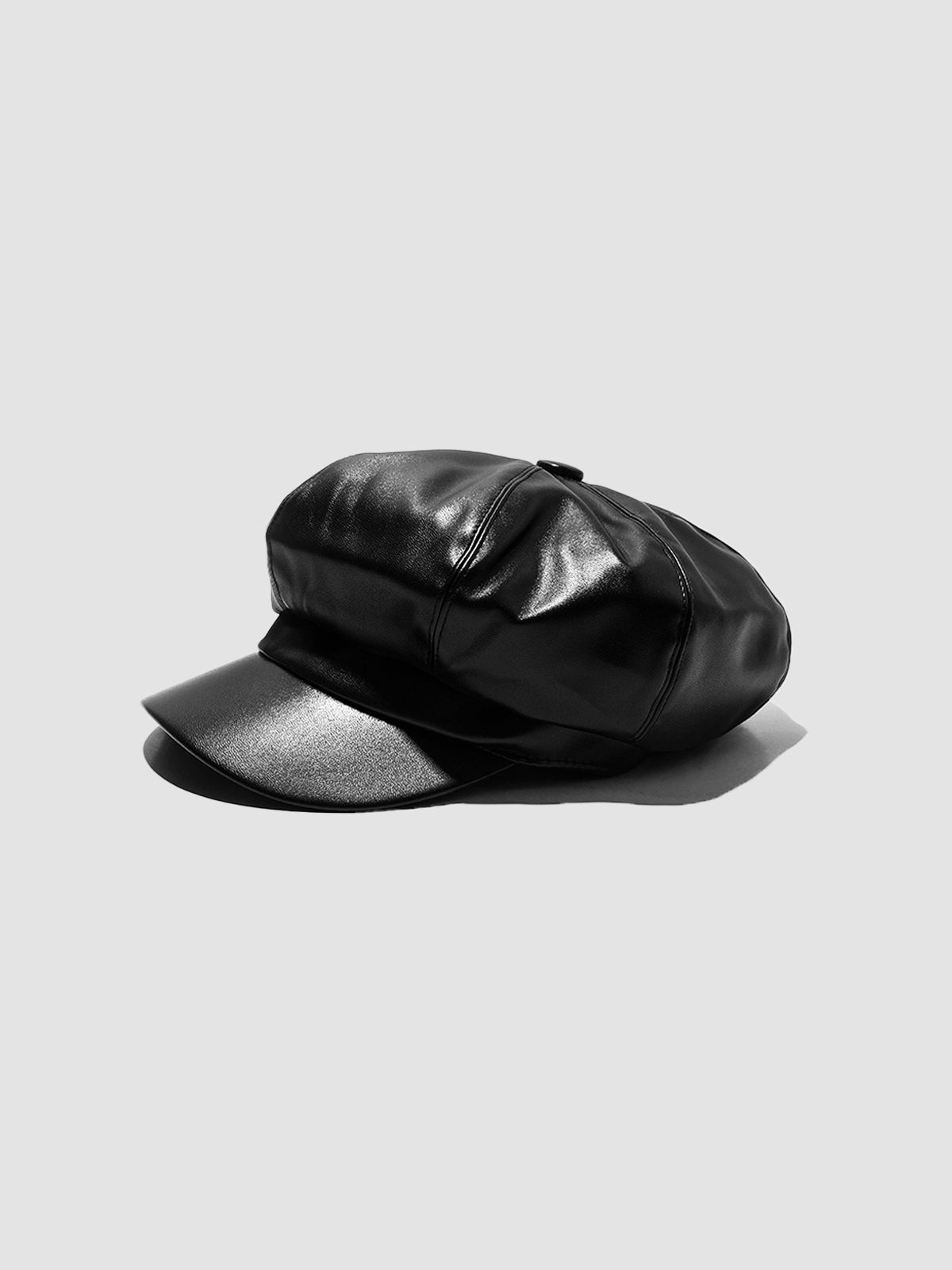 Vintage Faux Leather Cap