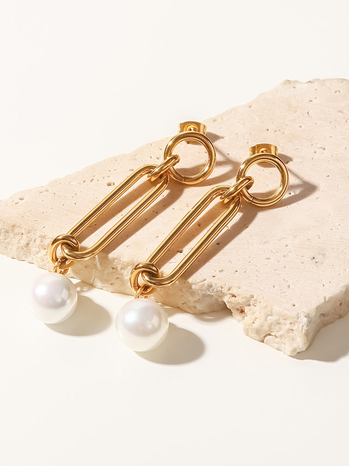 Blushing Pearls Drop Earrings